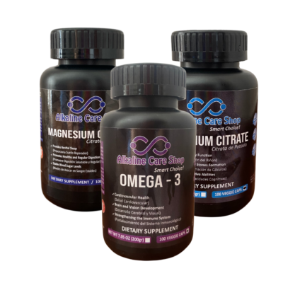 Pack Triple: Omega 3 + Citrato de Magnesio + Citrato de Potasio
