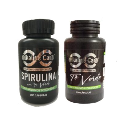Pack Spirulina + Té Verde (100 Cáps c/u)
